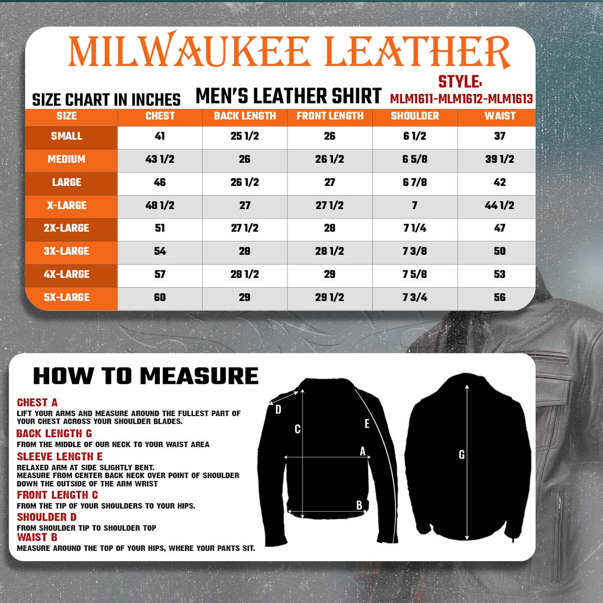 Milwaukee Leather Men's Leather Shirt Jacket with Removable Hoodie and Patch Access - MLM1614