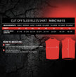 MMCC Men's Rustline Sleeveless Cut-Off Work Shirt - 100% Cotton, Dual Chest Pockets, Button Front