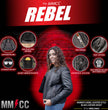 Milwaukee Motorcycle Clothing Co. Women’s Rebel Scooter Style Black Leather Biker Jacket w/ Mandarin Collar MMC20002