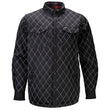 MMCC Men's 'Outlaw' Reversible Flannel Shirt - 100% Cotton Snap Front Plaid w/ Chest and Hand Pockets - MNG11800