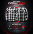 Milwaukee Motorcycle Clothing Co. Men's Reversible Plaid Flannel Shirt
