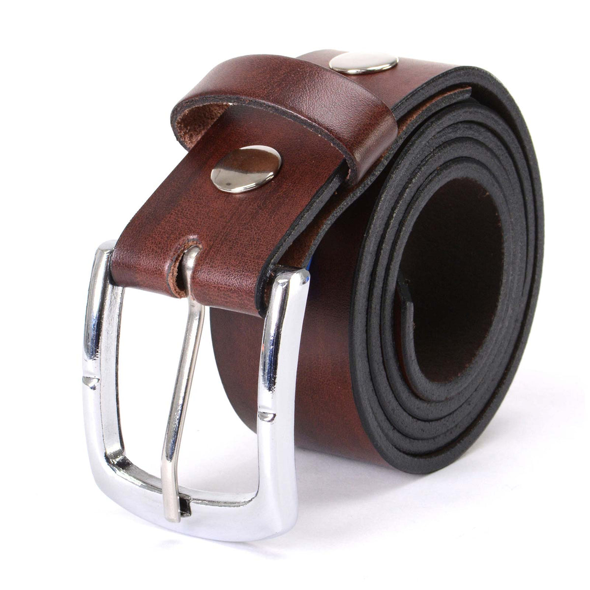 Milwaukee Leather Men's Brown Classic Leather Belt, MP7118