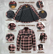 Milwaukee Leather Men’s Heavy Duty Mechanic Work Flannel Shirt, MPM1637