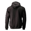 MMCC Men’s Bare Bones Hoodie - Reflective Skull Graphics Front & Back, Full Zip, 100 % Cotton - MPM1680