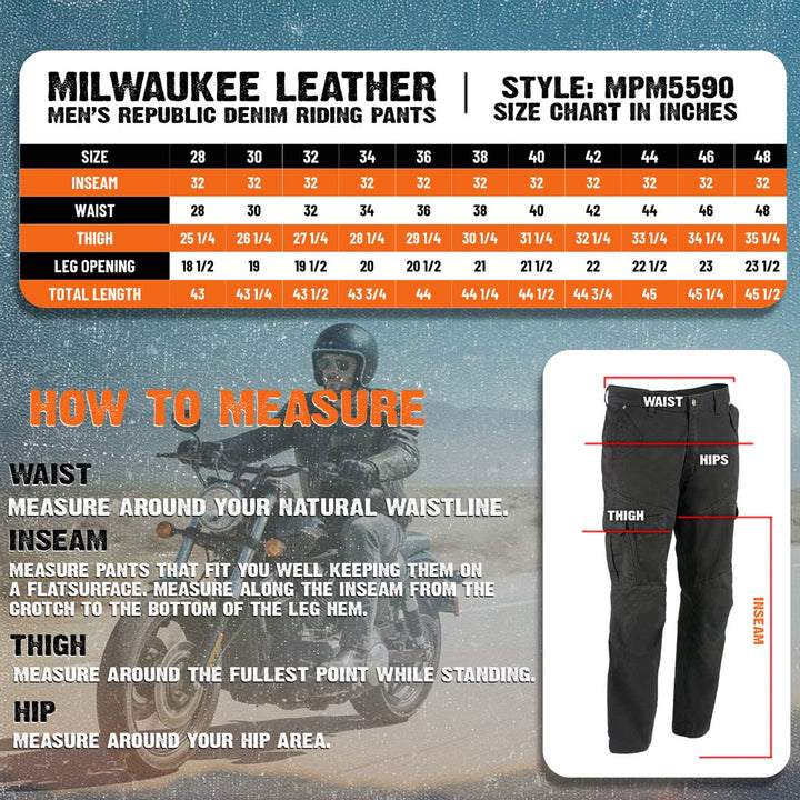 Milwaukee Leather MPM5590 Men&