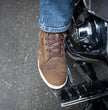 Milwaukee Leather MBM9113 Men's Brown Waterproof Leather Motorcycle Reinforced Riding Shoes w/ Ankle Support