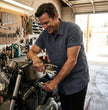 Milwaukee Leather MDM11668 Men’s Grey Button-Up Heavy-Duty Work Shirt - Classic Mechanic Shirt w/ Pockets