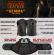 Milwaukee Leather Women's Gemma Black Leather Motorcycle Vest with Side Laces - LKL4716
