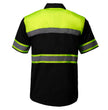 MMCC Men’s Safeway Green/Black Mechanic Rider Ready Shirt w/ Reflective Strip MDM11613