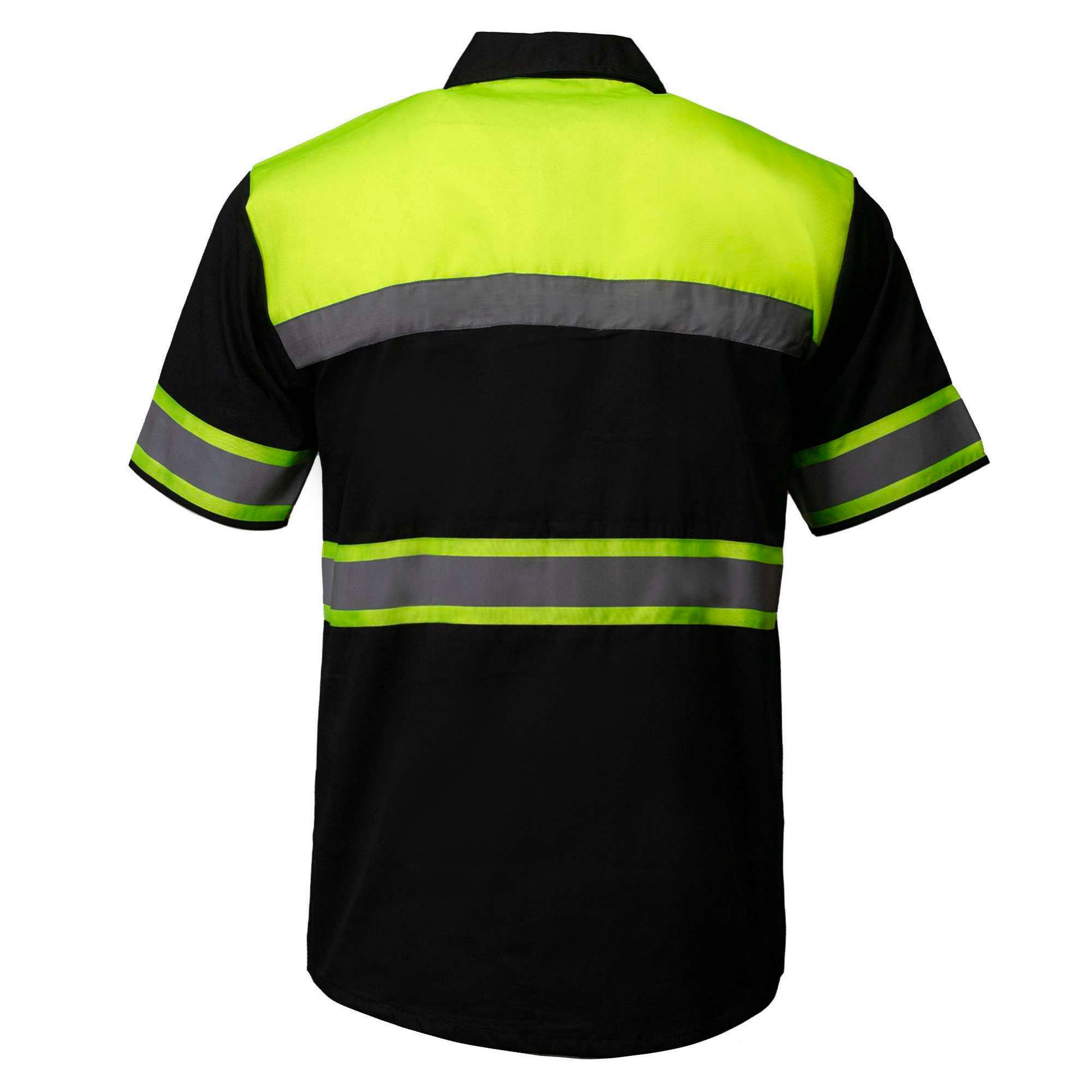 MMCC Men’s Safeway Green/Black Mechanic Rider Ready Shirt w/ Reflective Strip MDM11613