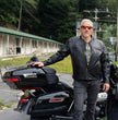 Milwaukee Motorcycle Clothing Co. Men's Black Leather Jacket, MMC10001