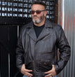 Milwaukee Motorcycle Clothing Co. Men's Brown Leather Jacket, MMC10005