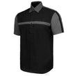 MMCC Men's Gear Head Classic Mechanic Button Up Shirt - Dual Chest Pockets - Microfiber Panel - Rider Ready - MMC16011