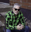 Milwaukee Leather Men’s Plaid Flannel Long Sleeve Shirt with Chest Pockets