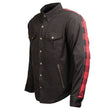 Milwaukee Leather Men’s "Splitline - Havoc" 2-Tone CE Armored Protective Flannel - Kevlar® Reinforced - MPM1671