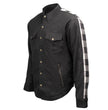 Milwaukee Leather Men’s Splitline Tundra 2-Tone CE Armored Protective Flannel - Kevlar® Reinforced - MPM1673