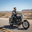 Milwaukee Leather MDM5006 Men's 5 Black Pocket Tear Resistant Motorcycle Denim Jeans Infused w/ Aramid Fibers