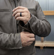 Milwaukee Leather MLM1503 Men's Distressed Brown Racer Motorcycle Vented Leather Rider Jacket