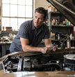 Milwaukee Leather MDM11668 Men’s Grey Button-Up Heavy-Duty Work Shirt - Classic Mechanic Shirt w/ Pockets