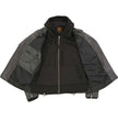 Milwaukee Leather LKL2739 Women's Black Premium Leather Vented Motorcycle Biker Jacket w/ Hoodie