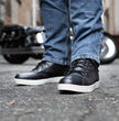 Milwaukee Leather MBM9004WP Men's Waterproof Black Leather Motorcycle Reinforced Street Riding Shoes w/Ankle Support