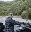 Milwaukee Leather MPM1630 Men's Plaid Flannel Biker Shirt w/ CE Armor - Reinforced w/ Aramid Fibers
