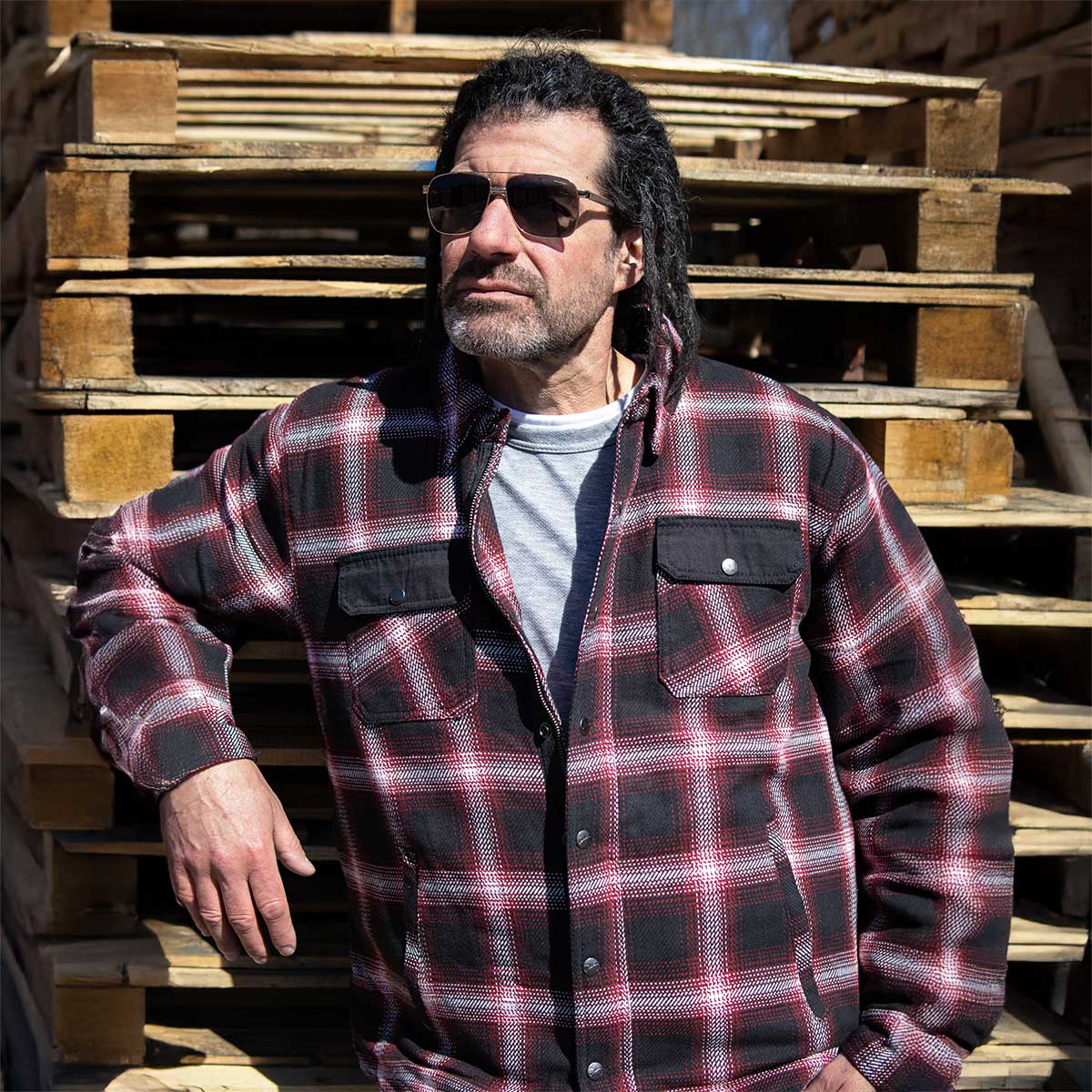 Milwaukee Leather Men’s Heavy Duty Mechanic Work Flannel Shirt, MPM1637