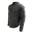 Milwaukee Leather Men’s Splitline Phantom 2-Tone CE Armored Protective Flannel - Kevlar® Reinforced - MPM1670