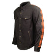 Milwaukee Leather Men’s Splitline Molten 2-Tone CE Armored Protective Flannel - Kevlar® Reinforced - MPM1672