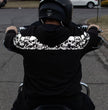 Milwaukee Leather Men's Bare Bones Black Reflective CE Armored Riding Hoodie, Shoulder and Elbow Armor - MPM1798