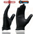 Milwaukee Leather SH728 Women’s Classic Black Leather Motorcycle Gloves with Zipper Closure