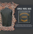 Event Leather Men's Rapid Fire Black Leather Motorcycle Vest, ELM3910