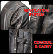 Milwaukee Motorcycle Clothing Co. Men's Brown Leather Jacket, MMC10004