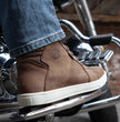 Milwaukee Leather MBM9113 Men's Brown Waterproof Leather Motorcycle Reinforced Riding Shoes w/ Ankle Support