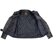 Milwaukee Leather Men's Classic Black Leather Motorcycle Jacket, LKM1703