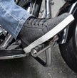 Milwaukee Leather MBM9108 Men's Black Canvas Reinforced Motorcycle Casual Street Riding Shoes w/ Ankle Support