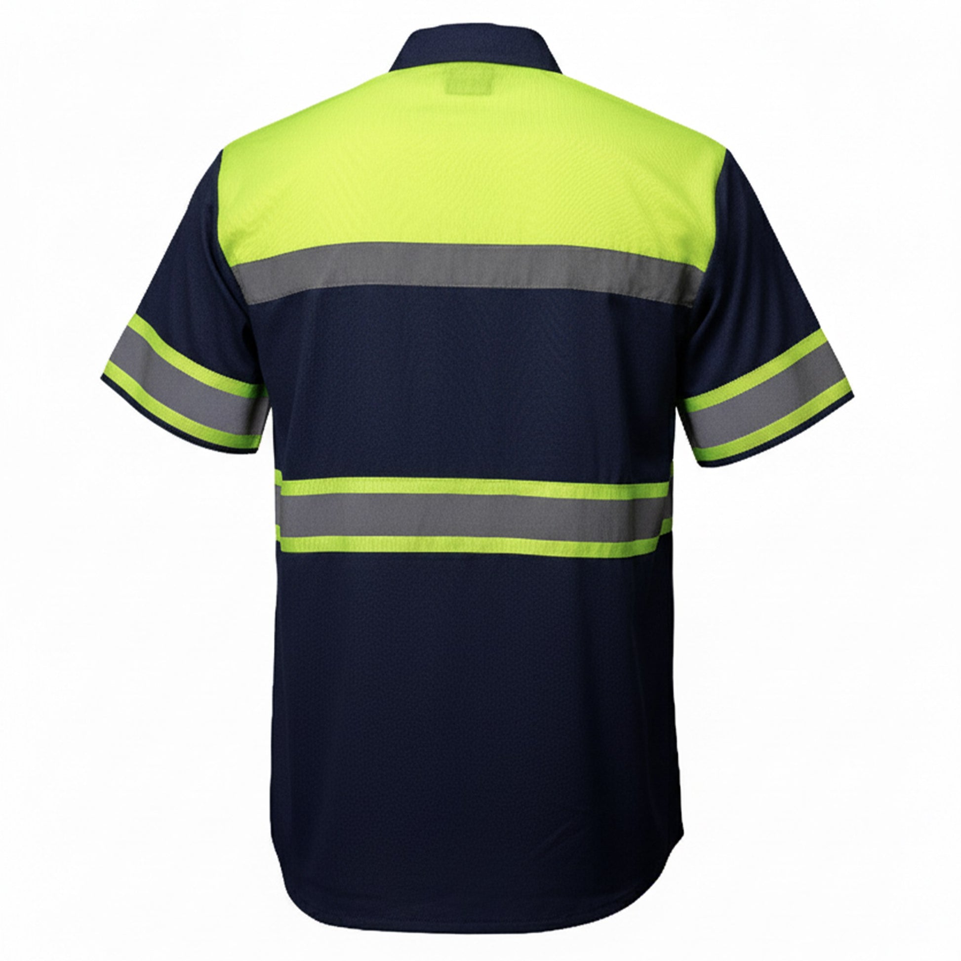 MMCC Men’s Safeway Green/BlueMechanic Rider Ready Shirt w/ Reflective Strip MDM11614