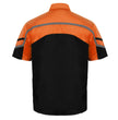 MMCC Men’s Torque Shift Reflective Mechanic Work Shirt - 50/50 Cotton Poly Blend - MDM11616