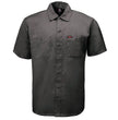MMCC Men's Steel Grey Super Duty Classic Mechanic Button Up Shirt - 2 Chest Pockets - Microfiber Panel - MDM11628