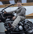 Milwaukee Leather MLM1503 Men's Distressed Brown Racer Motorcycle Vented Leather Rider Jacket
