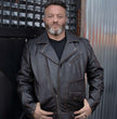Milwaukee Motorcycle Clothing Co. Men's Brown Leather Jacket, MMC10005