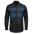 MMCC Men's Block Shift Long Sleeve Mechanic Shop Shirt - Microfiber Panel - MMC16154