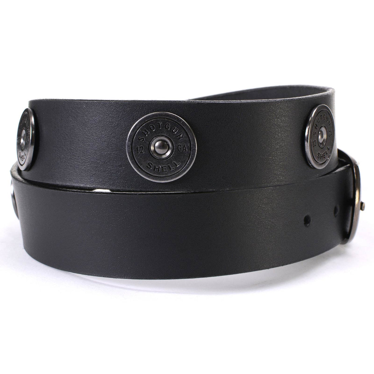 Milwaukee Leather Men's Black 12 Gauge Shell Leather Belt, MP7111