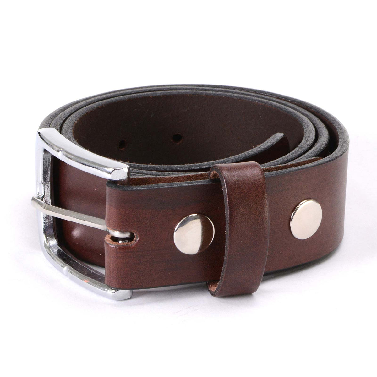 Milwaukee Leather Men's Brown Classic Leather Belt, MP7118