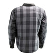 Milwaukee Leather Men’s Splitline Phantom 2-Tone CE Armored Protective Flannel - Kevlar® Reinforced - MPM1670