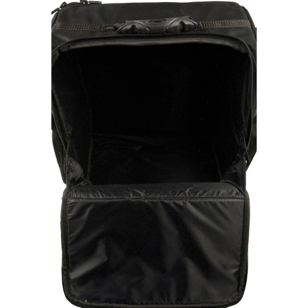 Milwaukee Leather SH680 Large Black Textile Motorcycle Sissy Bar Travel Bag