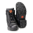 Milwaukee Leather MBL9328 Women's Black Premium Leather Lace-Up Motorcycle Riding Boots w/ Inside Zipper