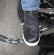 Milwaukee Leather MBM9114 Men's Black Waterproof Leather Street Riding Shoes with Shift Protection and Ankle Support