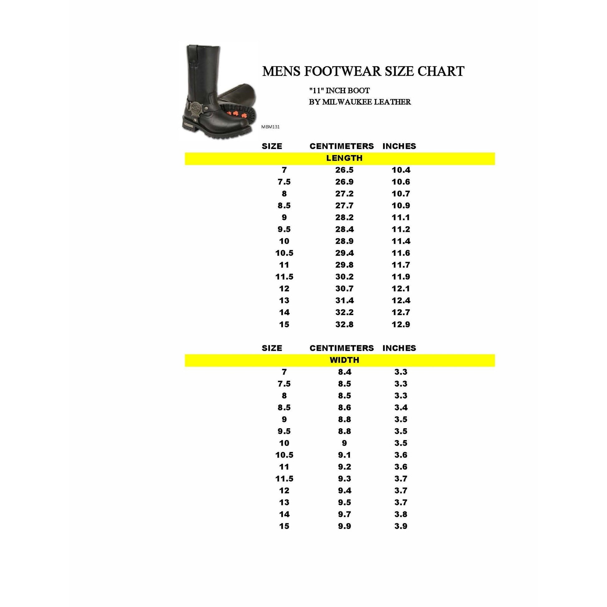 Milwaukee Leather Men’s Outback Classic Harness 11-Inch Motorcycle Boots – Premium Cowhide Leather - MBM131