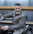 Milwaukee Leather MLM1503 Men's Distressed Brown Racer Motorcycle Vented Leather Rider Jacket